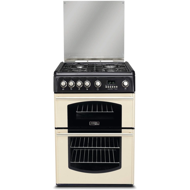 Hotpoint CH60GTCF Traditional 60cm Double Oven Gas Cooker in Cream