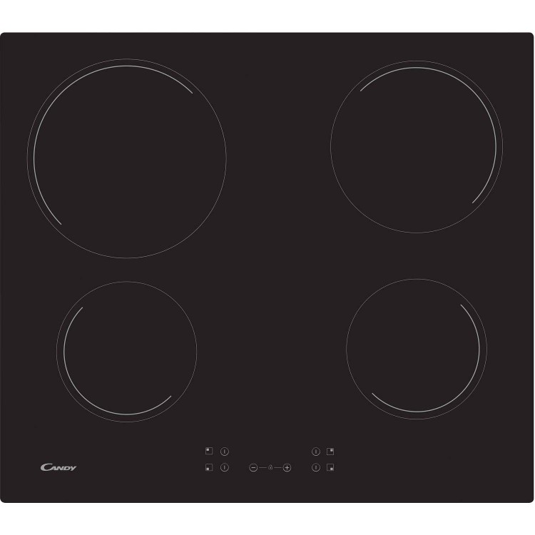 Refurbished Candy CH64CCB 60cm 4 Zone Ceramic Hob Black
