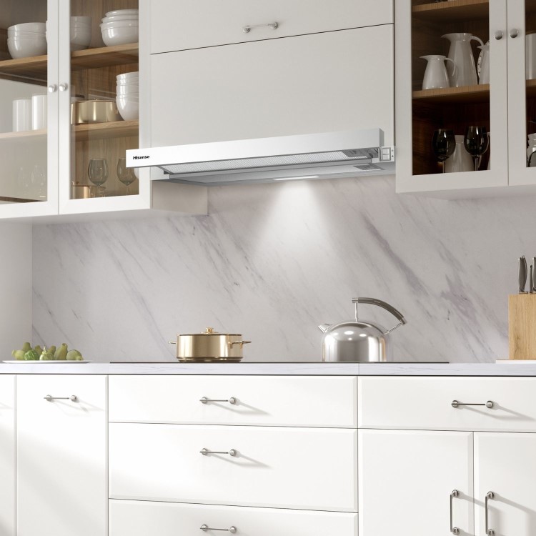 Hisense 60cm Telescopic Canopy Cooker Hood - Stainless Steel