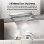 Hisense 60cm Telescopic Canopy Cooker Hood - Stainless Steel