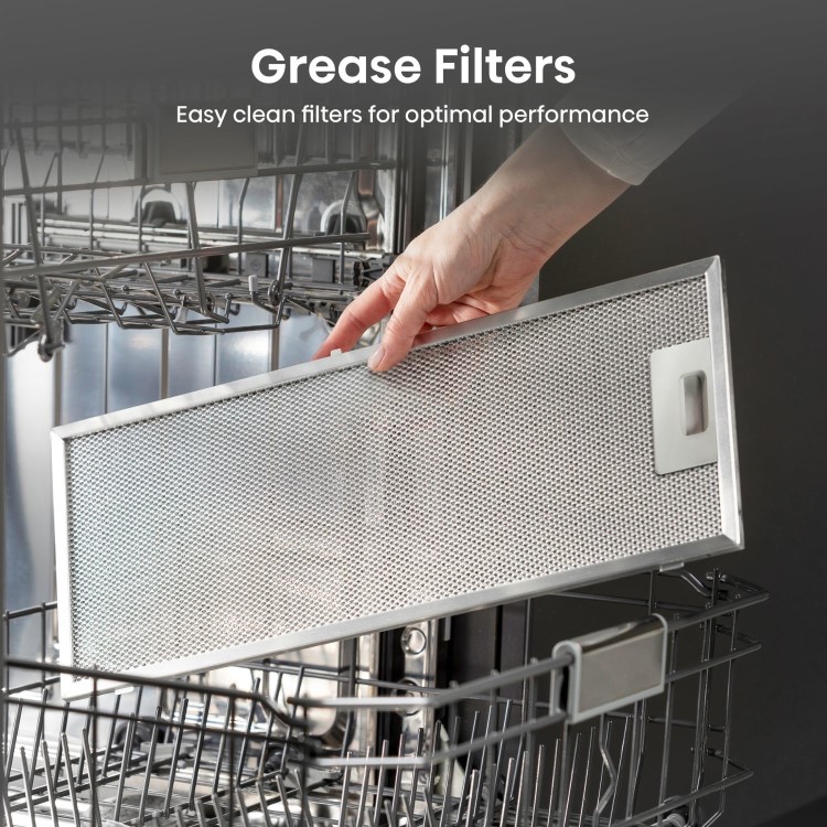 Hisense 60cm Telescopic Canopy Cooker Hood - Stainless Steel