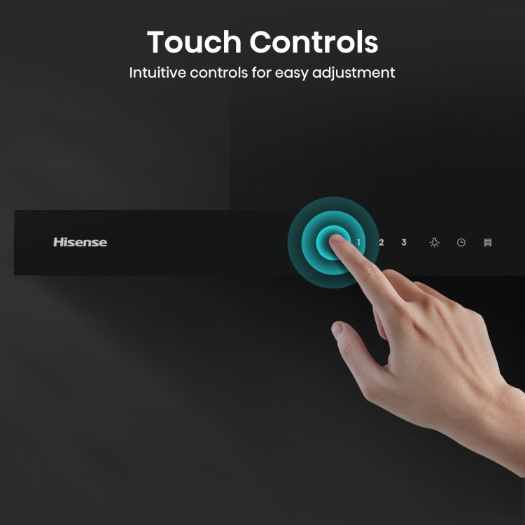 Hisense 60cm Chimney Cooker Hood - Black