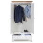 Charleston Two Tone Wardrobe in Solid Oak and Painted Cream