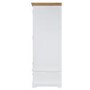 Charleston Two Tone Wardrobe in Solid Oak and Painted Cream