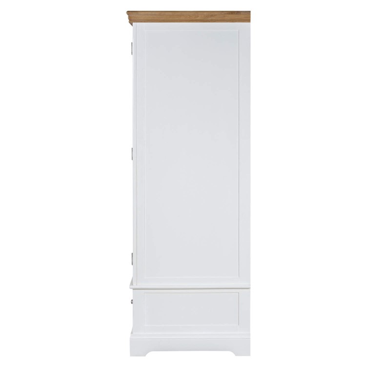 Charleston Two Tone Wardrobe in Solid Oak and Painted Cream