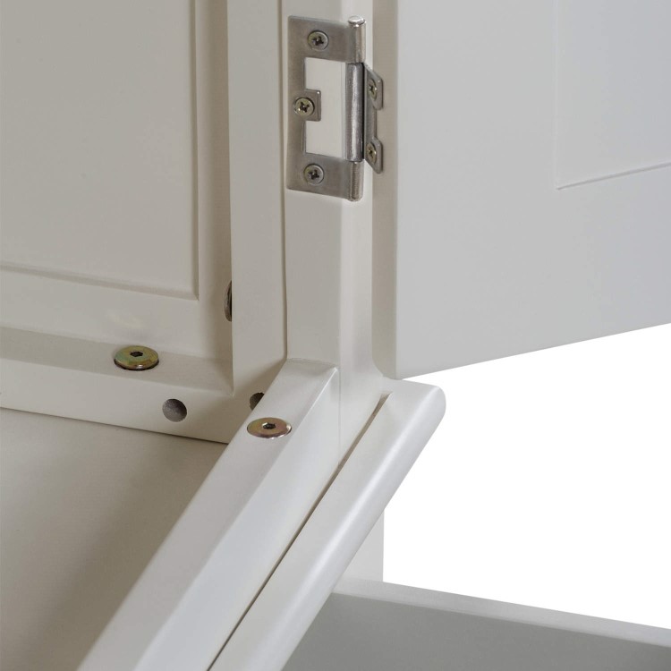 Charleston Two Tone Wardrobe in Solid Oak and Painted Cream