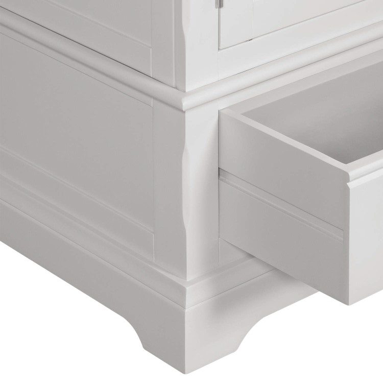 Charleston Two Tone Wardrobe in Solid Oak and Painted Cream