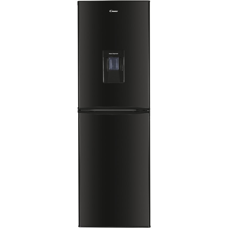 Refurbished Candy CHCS517FBWDK Freestanding 248 Litre 50/50 Fridge Freezer With Water Dispenser Black