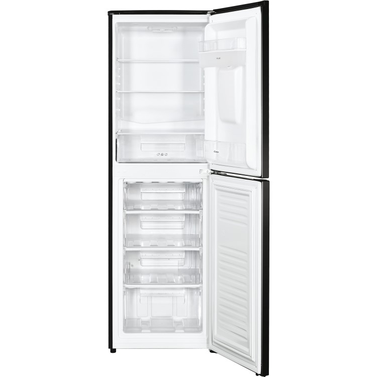 Refurbished Candy CHCS517FBWDK Freestanding 248 Litre 50/50 Fridge Freezer With Water Dispenser Black