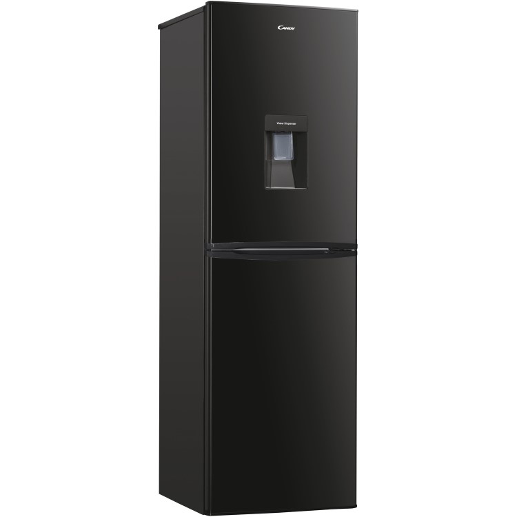 Refurbished Candy CHCS517FBWDK Freestanding 248 Litre 50/50 Fridge Freezer With Water Dispenser Black
