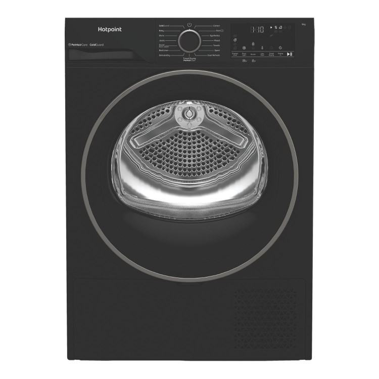 Hotpoint PetCare 9kg Heat Pump Tumble Dryer - Black