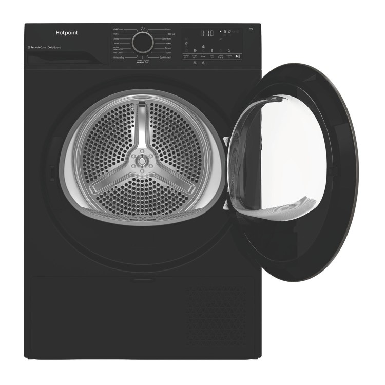 Hotpoint PetCare 9kg Heat Pump Tumble Dryer - Black