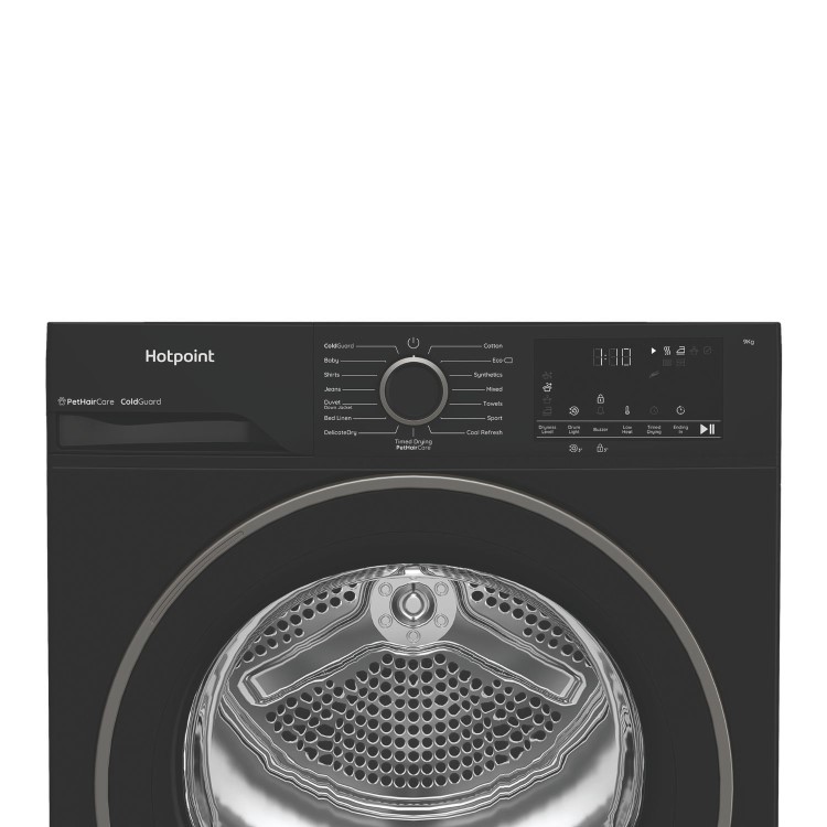 Hotpoint PetCare 9kg Heat Pump Tumble Dryer - Black