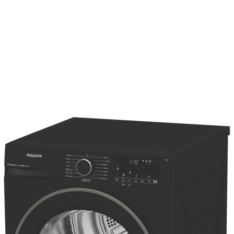 Hotpoint PetCare 9kg Heat Pump Tumble Dryer - Black