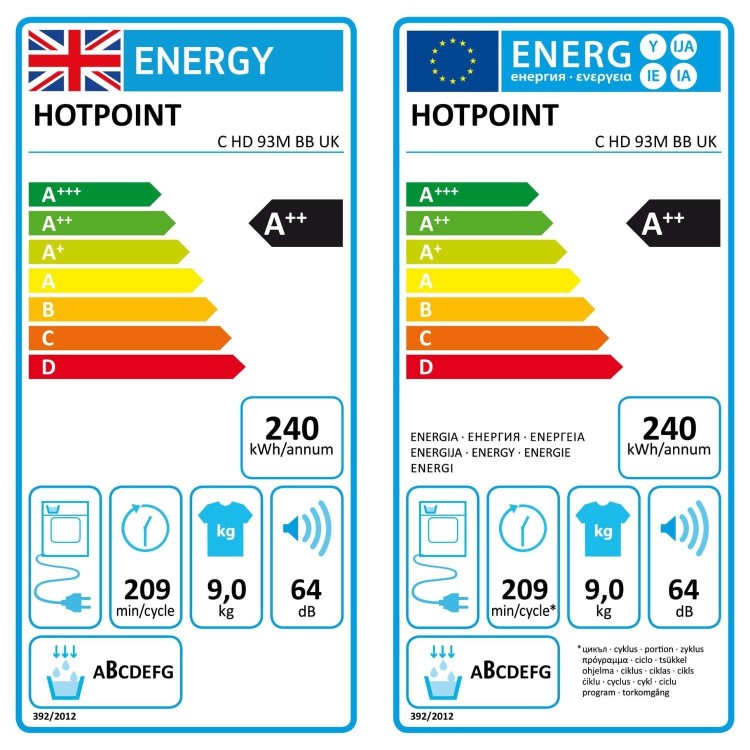 Hotpoint PetCare 9kg Heat Pump Tumble Dryer - Black