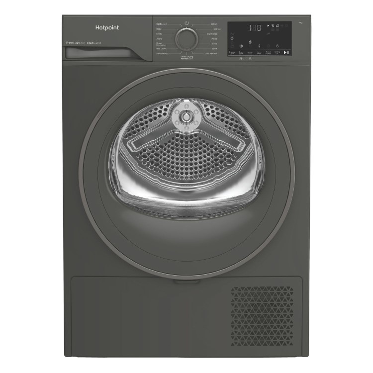 Hotpoint PetCare 9kg Heat Pump Tumble Dryer - Graphite