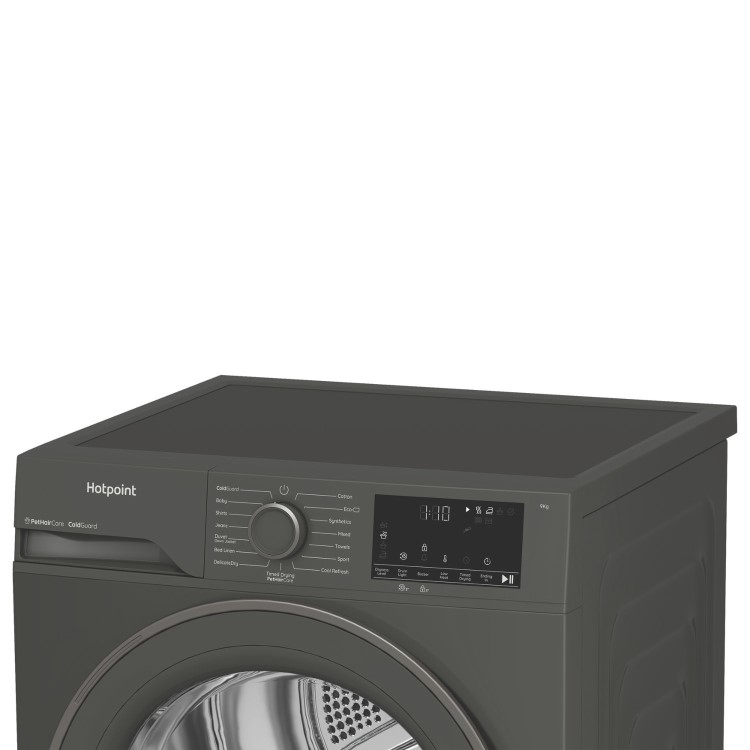 Hotpoint PetCare 9kg Heat Pump Tumble Dryer - Graphite
