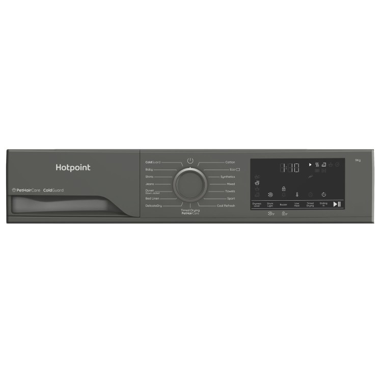 Hotpoint PetCare 9kg Heat Pump Tumble Dryer - Graphite