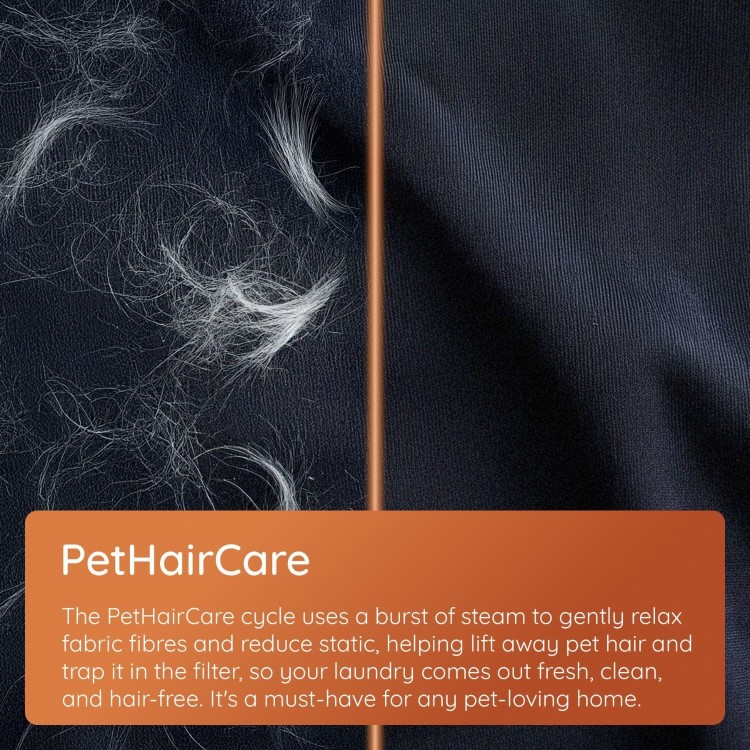 Hotpoint PetCare 9kg Heat Pump Tumble Dryer - Graphite