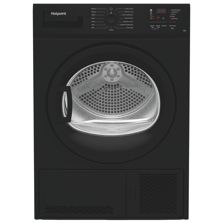 Hotpoint 8kg Condenser Tumble Dryer - Black