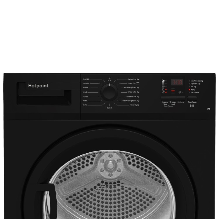 Hotpoint 8kg Condenser Tumble Dryer - Black