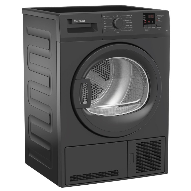 Refurbished Hotpoint CHDC82GGGDUK Freestanding Condenser 8KG Tumble Dryer Graphite