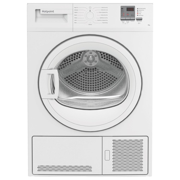 Refurbished Hotpoint CHDC92WWGDUK Freestanding Condenser 9KG Tumble Dryer White