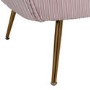 Pink Velvet Accent Chair with Gold Legs - Cheska 