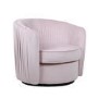 Swivel Accent Chair in Blush Pink Velvet - Cheska