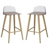 LPD Chelsea Pair of Bar Stools in Stone