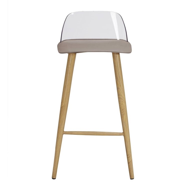 LPD Chelsea Pair of Bar Stools in Stone
