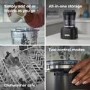Kenwood CHP80.000BK Duo Prep 2-in-1 Electric Food Chopper & Grinder – 800W Mini Food Processor with QuadBlade Spice & Coffee Grinder Black