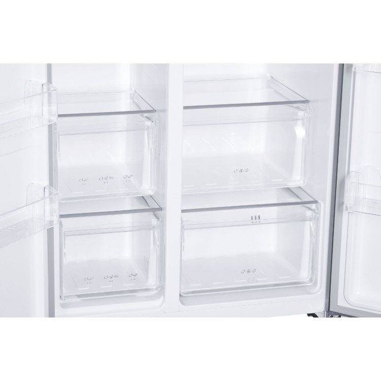 Candy 442 Litre Side-By-Side American Fridge Freezer - Black