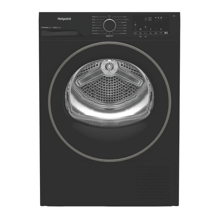 Hotpoint PetCare 8kg Heat Pump Dryer - Black
