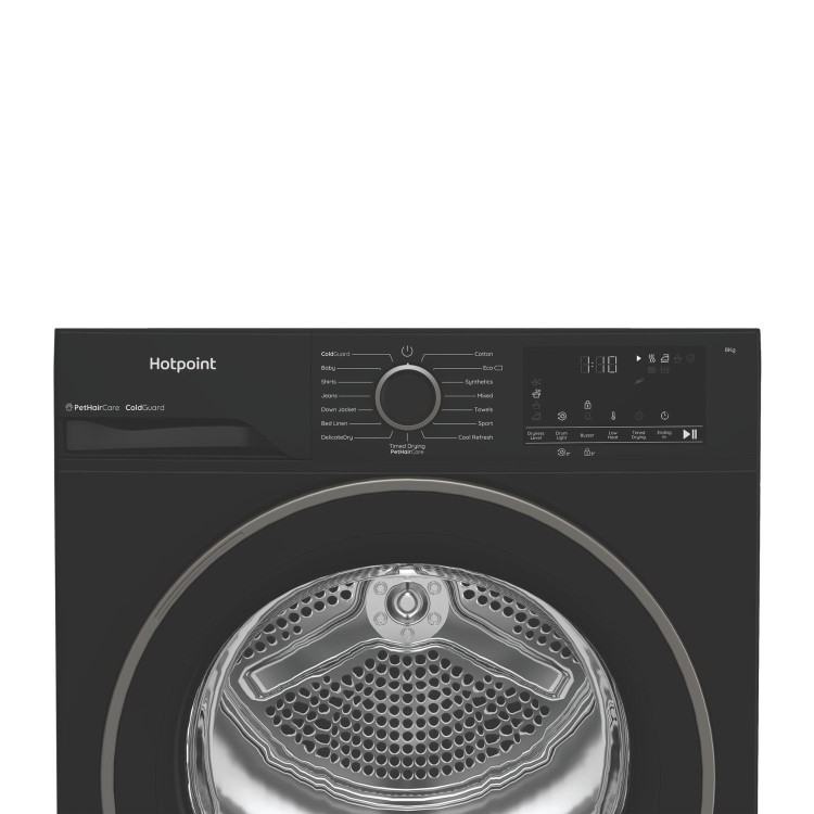 Hotpoint PetCare 8kg Heat Pump Dryer - Black