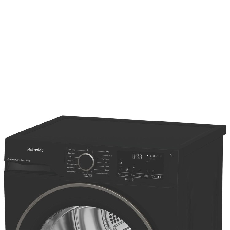 Hotpoint PetCare 8kg Heat Pump Dryer - Black