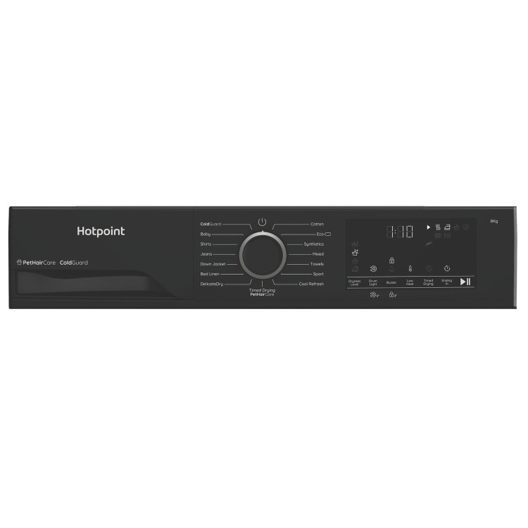 Hotpoint PetCare 8kg Heat Pump Dryer - Black