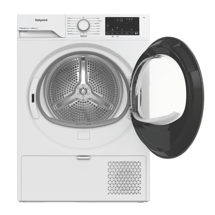Hotpoint PetCare 8kg Heat Pump Dryer - White