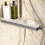 ONLY OPENED - Chrome Thermostatic Mixer Shower Set with Push Button & Shelf - Mika
