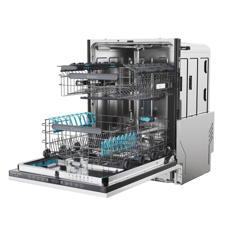 Refurbished 15 Place Fully Integrated Dishwasher, Smart Wi-Fi, delay timer, auto door, silver control panel, D rated