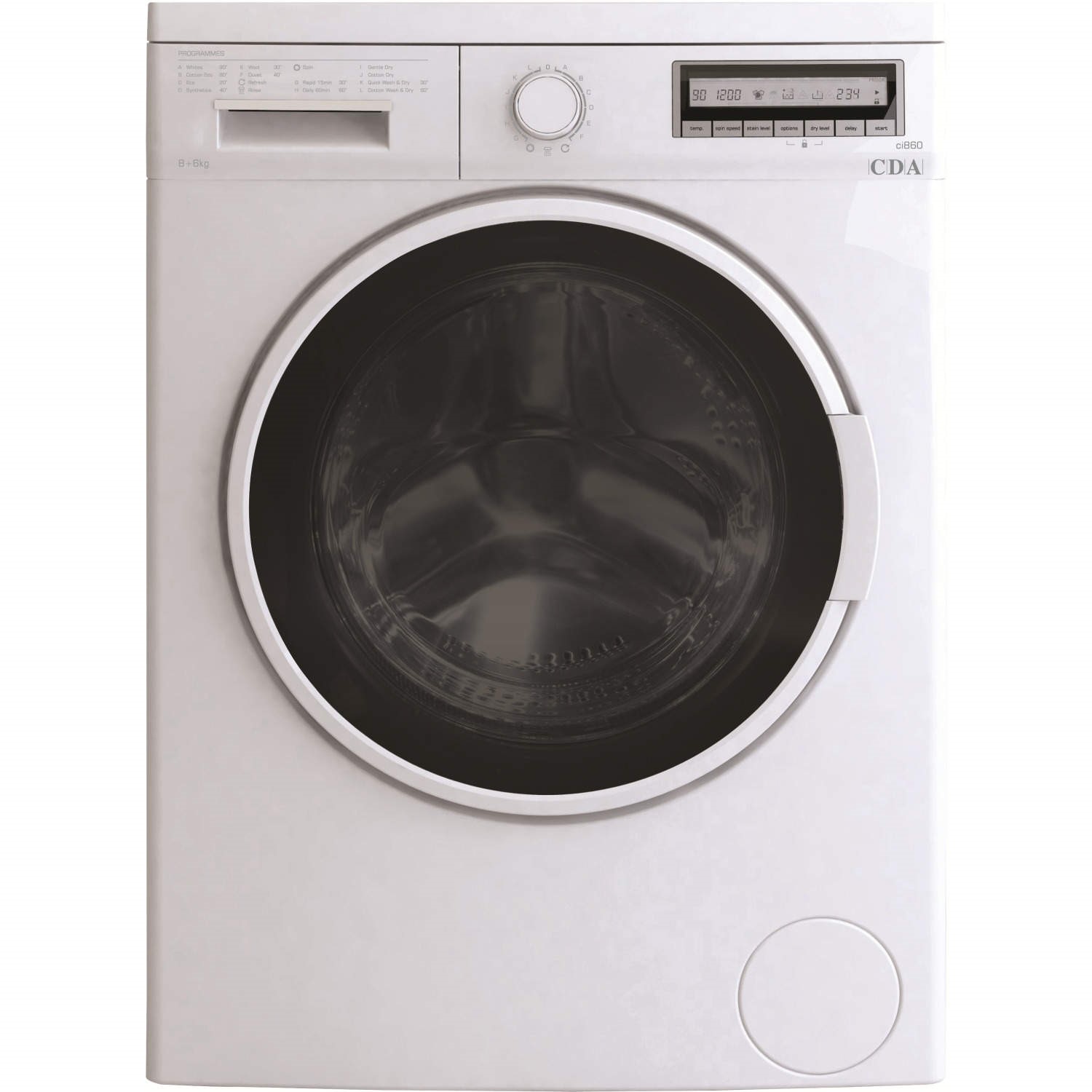 Refurbished CDA CI860WH Freestanding 8 6KG 1400 Spin Washer Dryer White Page 1 BuyItDirect.ie