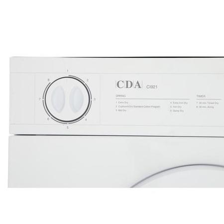 CDA CI921 7kg Integrated Vented Tumble Dryer - White