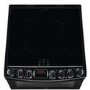 AEG 60cm Electric Double Oven Cooker with Induction Hob - Black