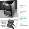 Refurbished AEG CIB6740ACM 60cm Electric Multifunction Double Oven Cooker with Induction Hob Stainless Steel