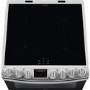 Refurbished AEG CIB6740ACM 60cm Electric Multifunction Double Oven Cooker with Induction Hob Stainless Steel