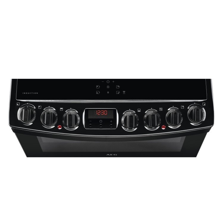 AEG 60cm Double Oven Induction Electric Cooker - Black
