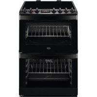 Refurbished AEG CIB6742MCB 60cm Electric Double Oven Induction Cooker Black Refurbished AEG CIB6742MCB 60cm Electric Double Oven Induction Cooker Black