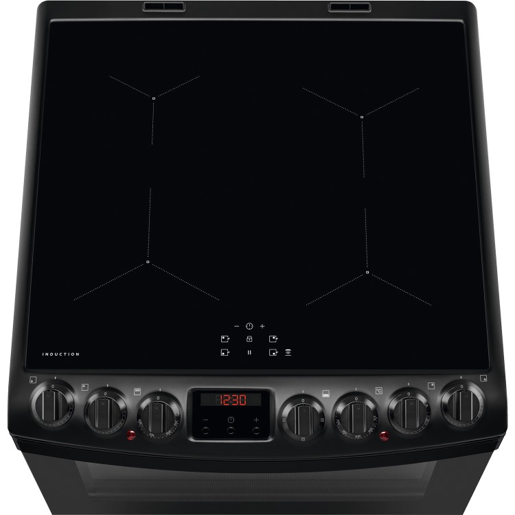 Refurbished AEG CIB6742MCB 60cm Electric Double Oven Induction Cooker Black