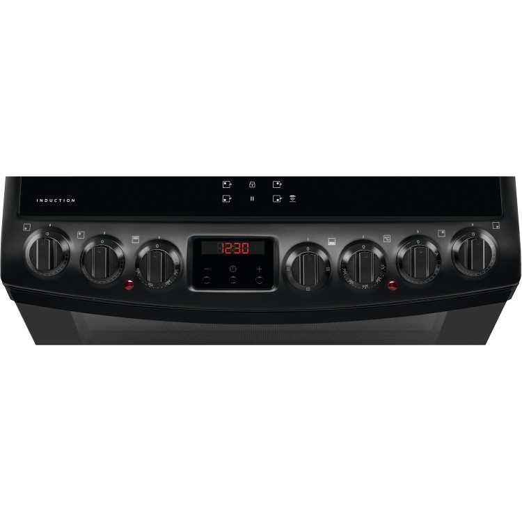 Refurbished AEG CIB6742MCB 60cm Electric Double Oven Induction Cooker Black