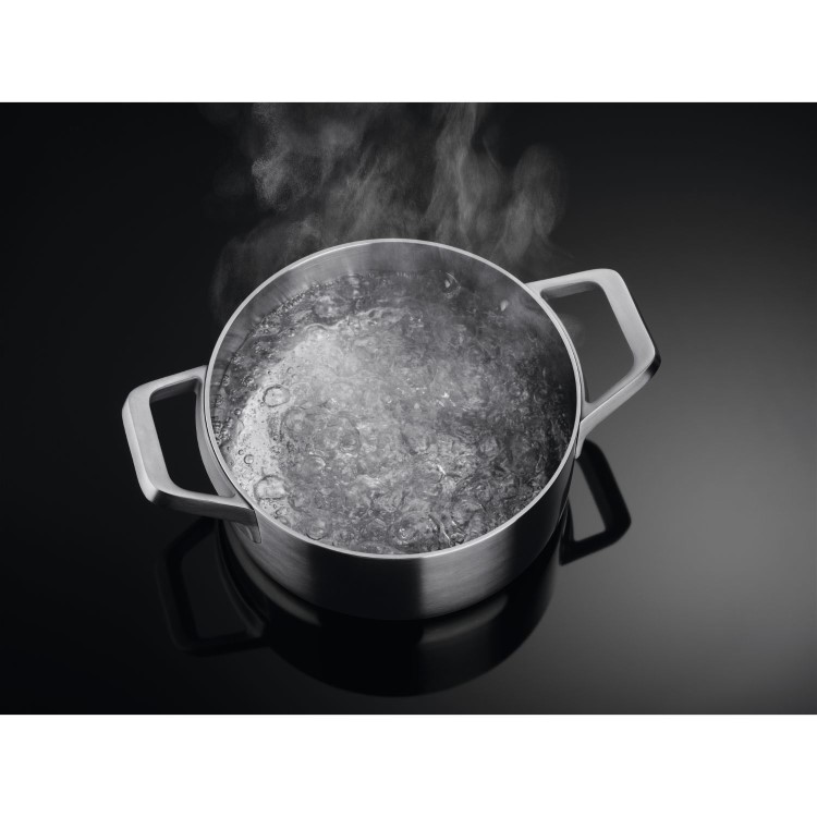 Refurbished AEG 60cm Double Oven Electric Induction Full - Stainess Steel